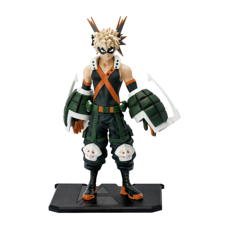 Katsuki Bakugo figure MHA merch with UA base and grenades