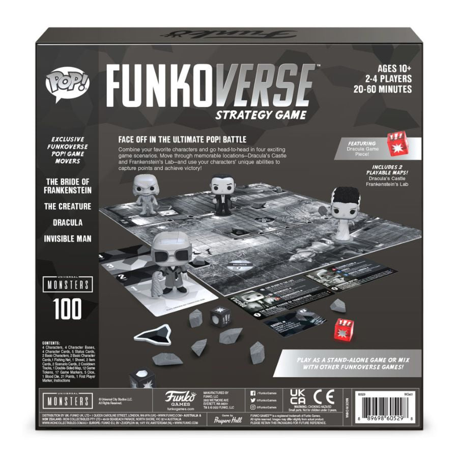 Funkoverse Strategy Game – Universal Monsters 100 (4-Pack)