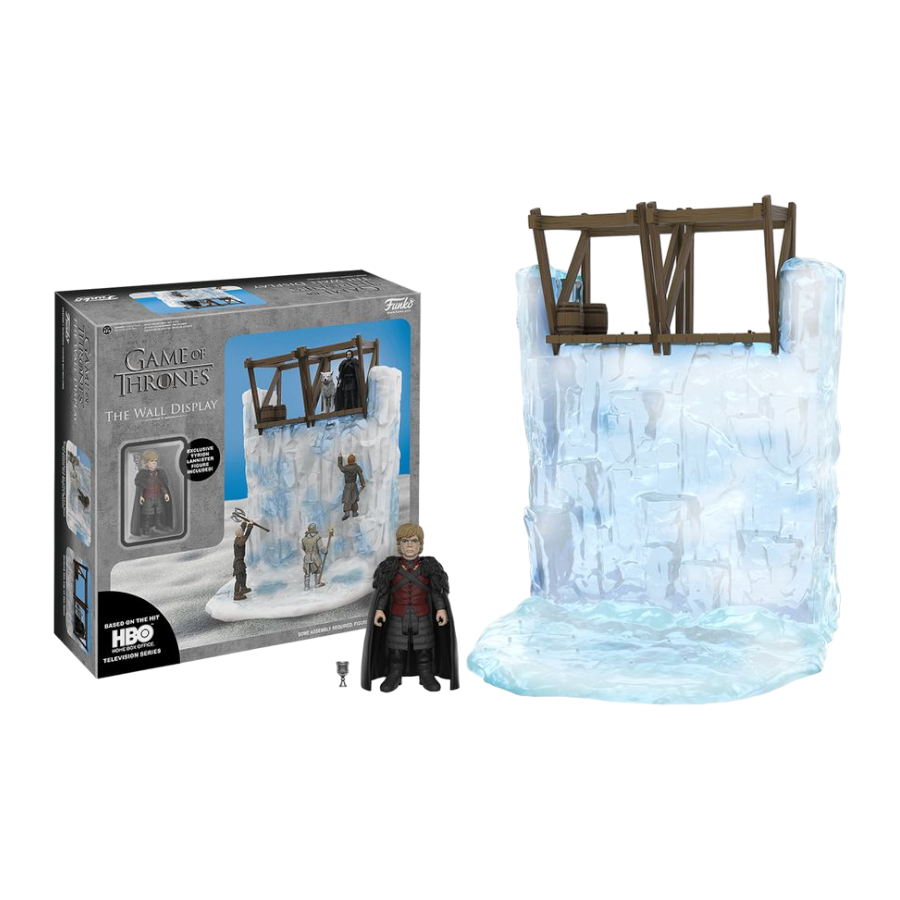 Tyrion Lannister action figure with Game of Thrones Wall