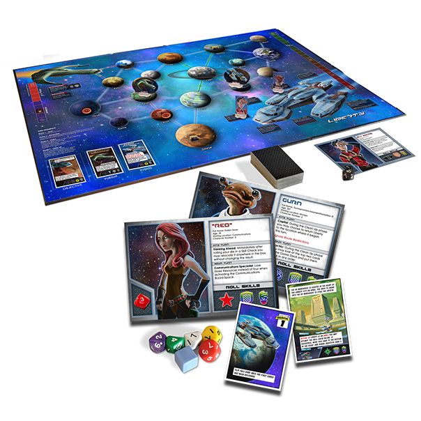 Space Movers cooperative board game with sci-fi theme