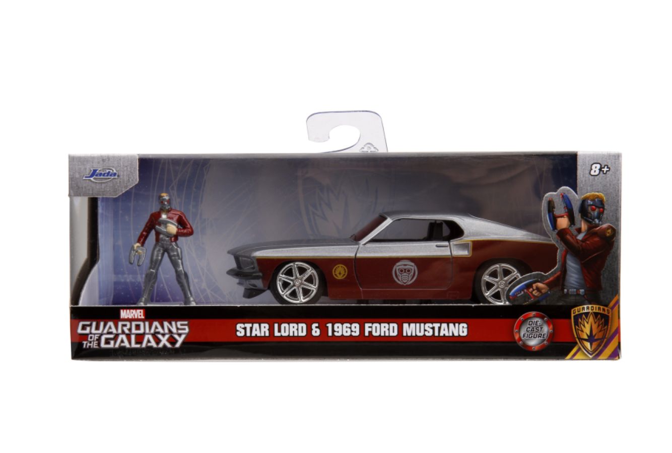 Ford Mustang Star Lord collectible with red die-cast body