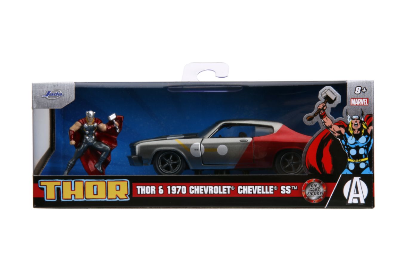 Chevy Chevelle SS with Thor diecast and figure display