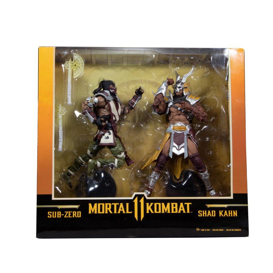 Mortal Kombat Sub-Zero Shao Kahn action figure 2-pack