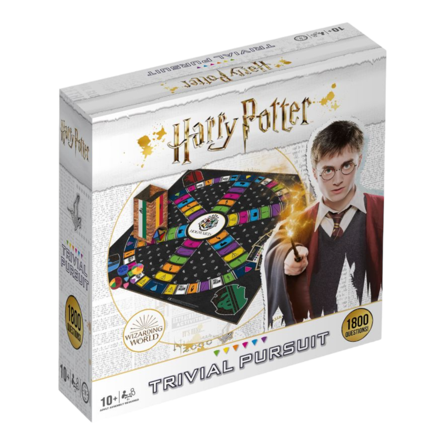 Harry Potter trivia game board with six question categories