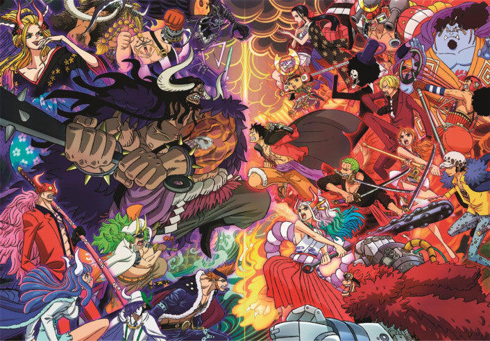 One Piece anime puzzle with 1000 pieces by Clementoni