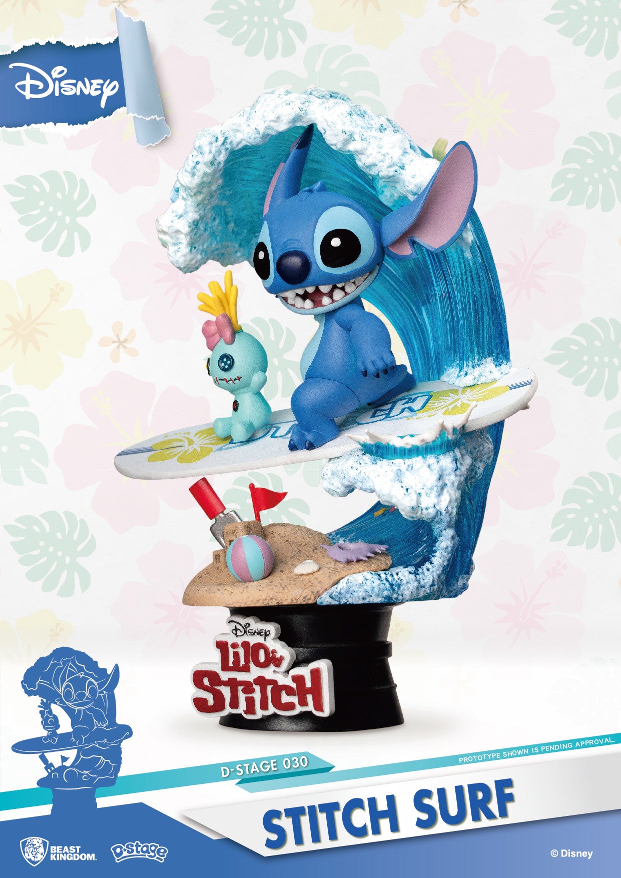 Disney Beast Kingdom D Stage - Lilo & Stitch Stitch Surf