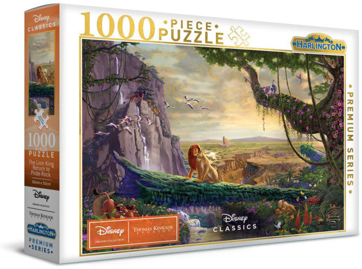 The Lion King 1000 piece Thomas Kinkade Disney puzzle