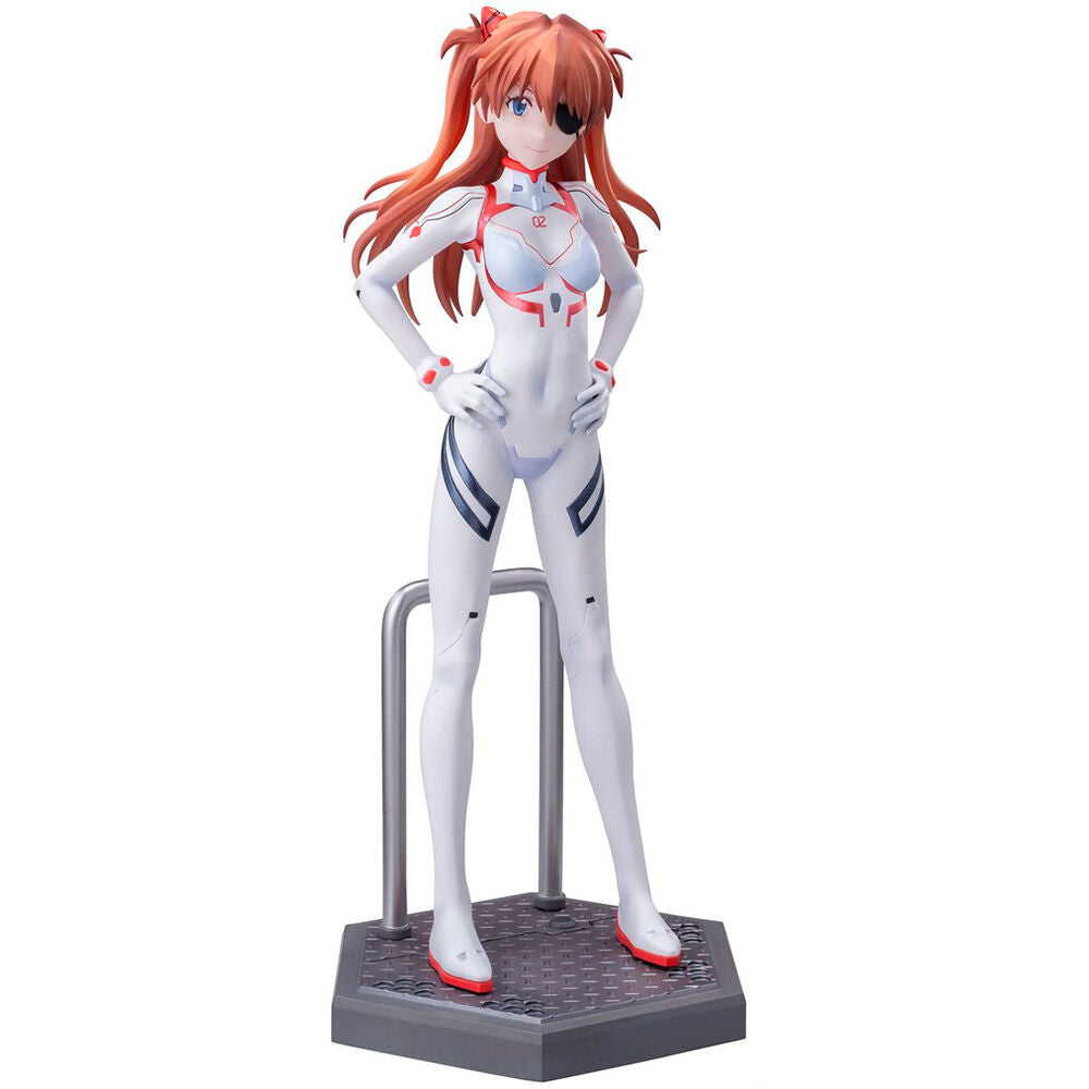 Evangelion Asuka statue in red suit Luminasta version
