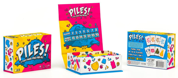 Piles card game for fast-paced family and group play