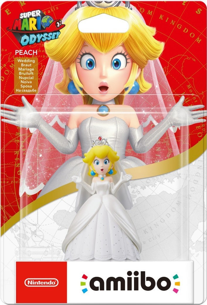 Princess Peach Amiibo figure from Super Mario Odyssey