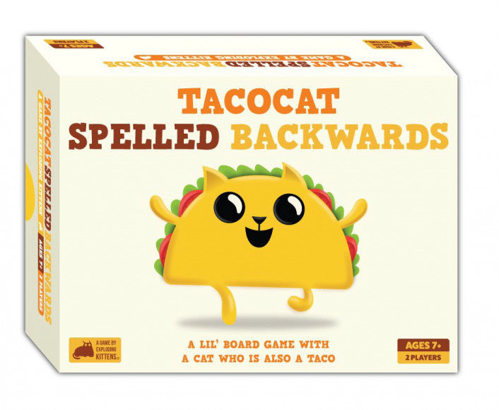 Tacocat Spelled Backwards portable strategy board game
