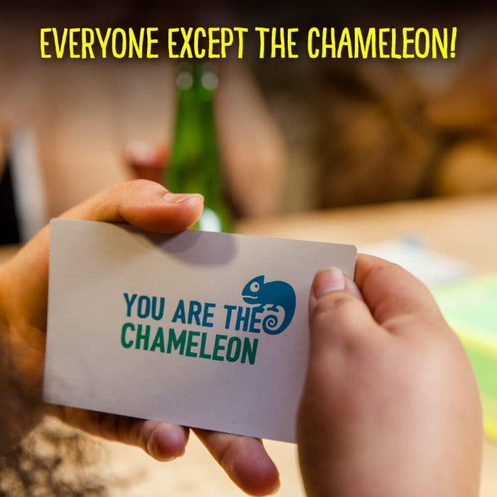 Chameleon the game bluffing cards and secret word board