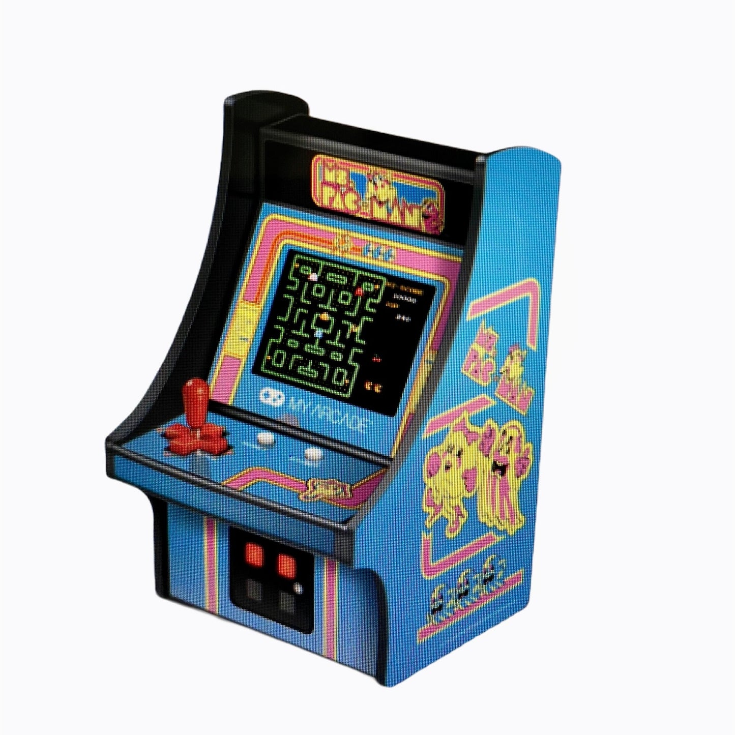 MS Pac-Man mini arcade cabinet retro game display