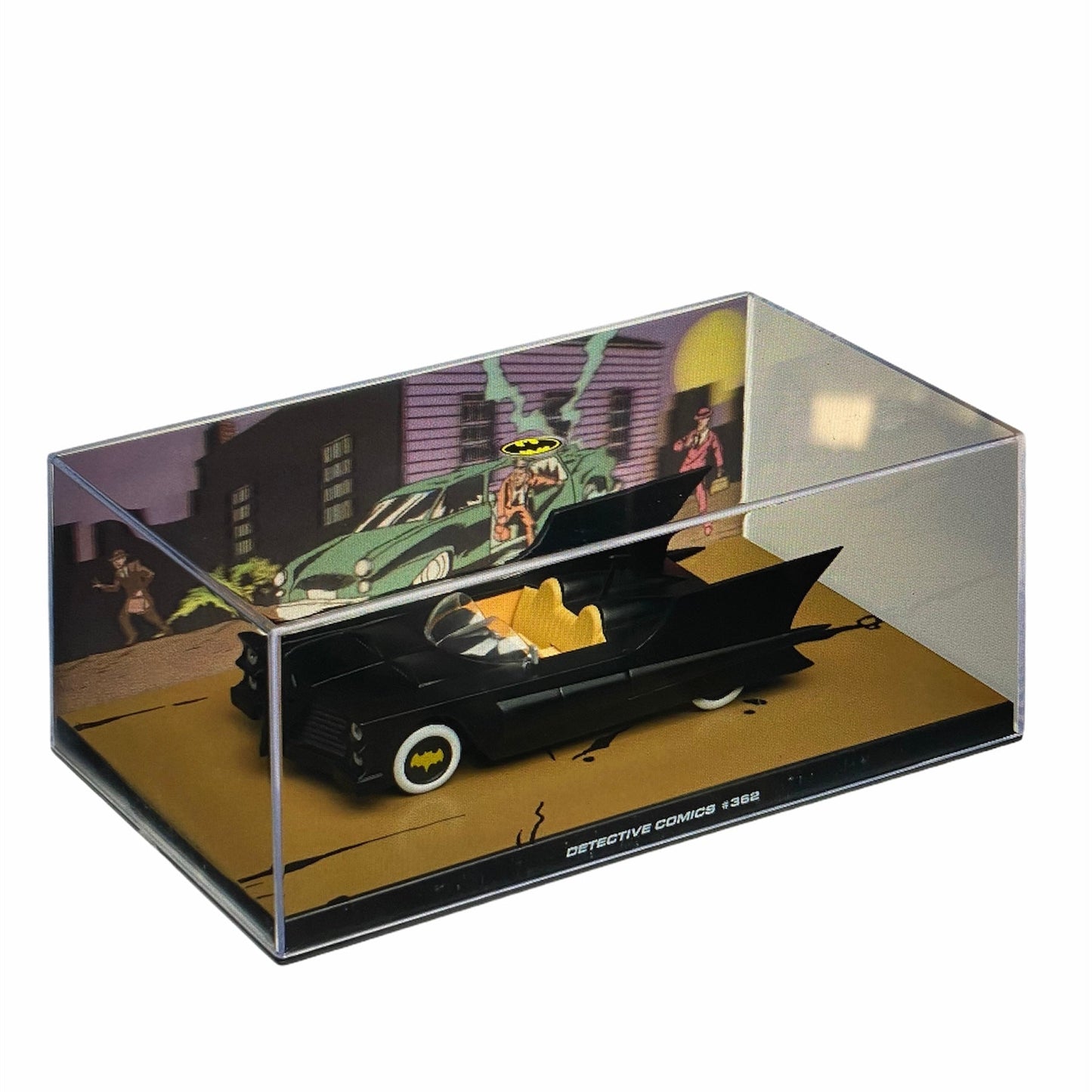 Batman collectible 1:43 Batmobile model in display case