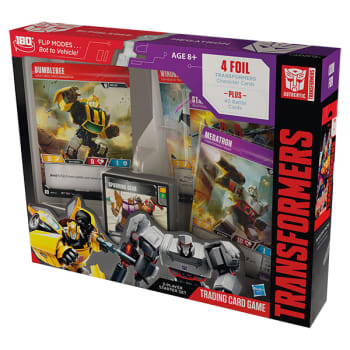Transformers TCG Bumblebee vs Megatron starter deck cards