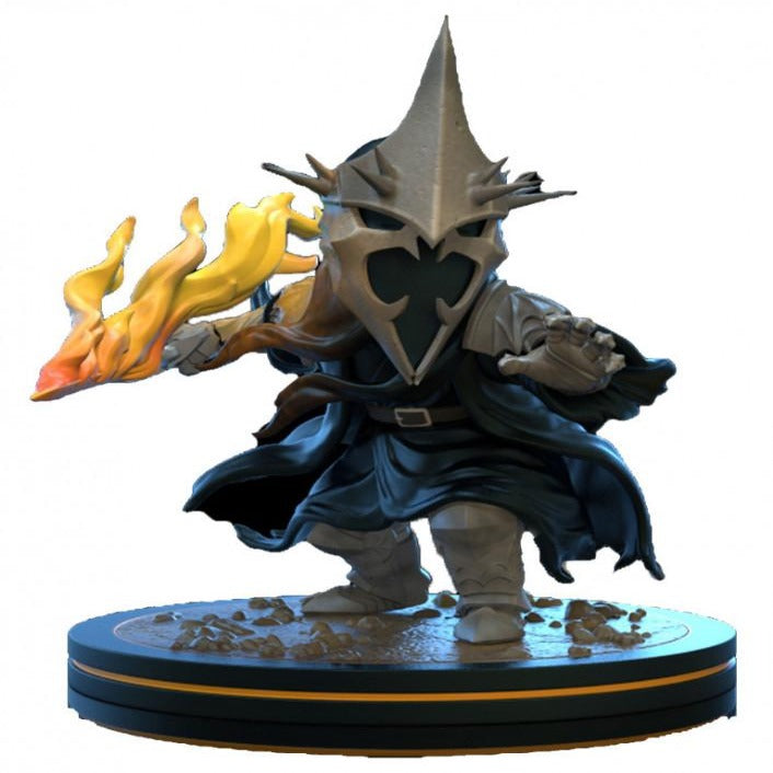 Witch King figure with fiery sword from Lord of the Rings