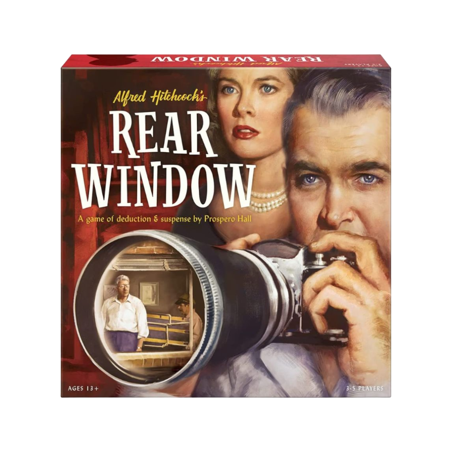 Rear Window board game Alfred Hitchcock murder mystery