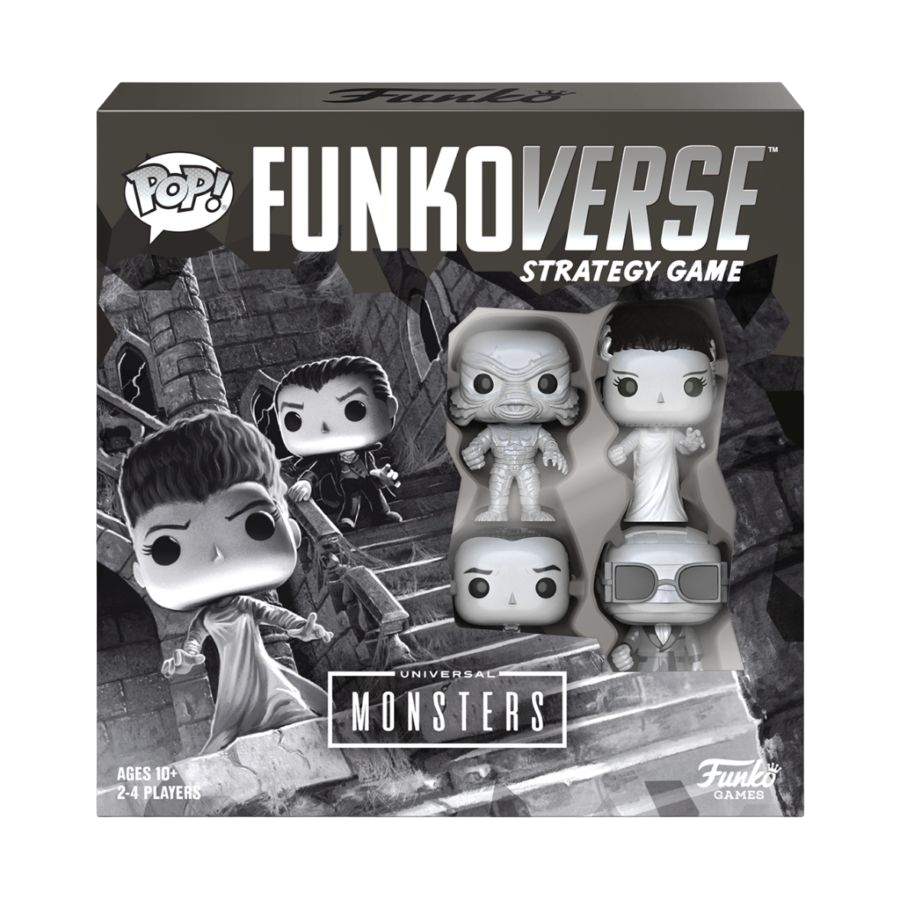 Funkoverse Strategy Game – Universal Monsters 100 (4-Pack)