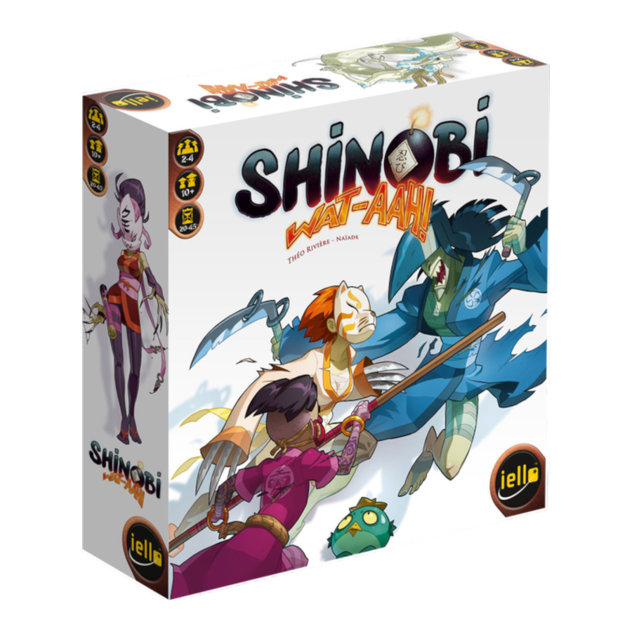 Shinobi Wat-aah ninja strategy anime board game box