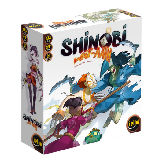 Shinobi Wat-aah ninja strategy anime board game box