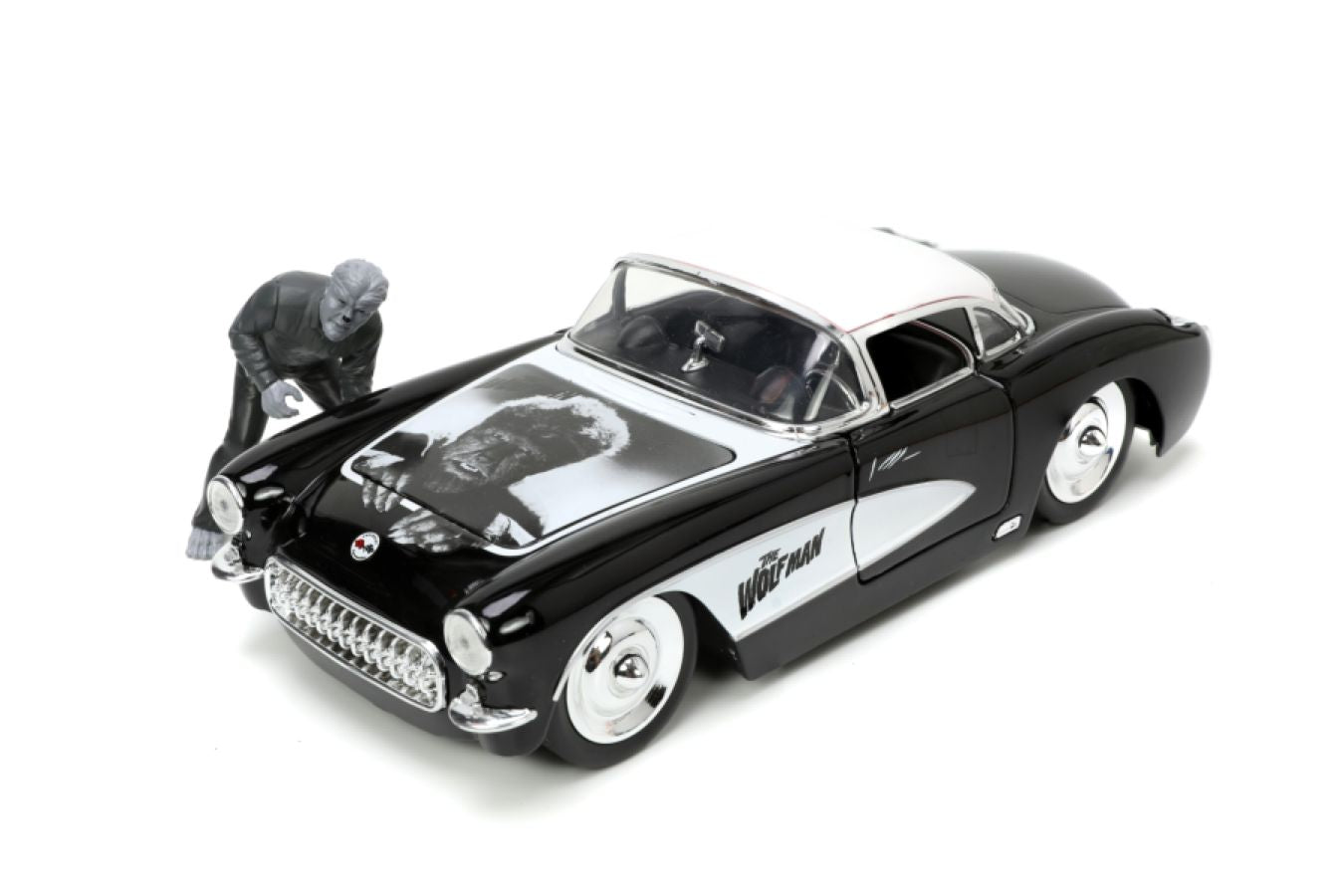 Universal Monsters - Wolfman with Vehicle 1:24 Scale