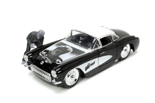 Universal Monsters - Wolfman with Vehicle 1:24 Scale