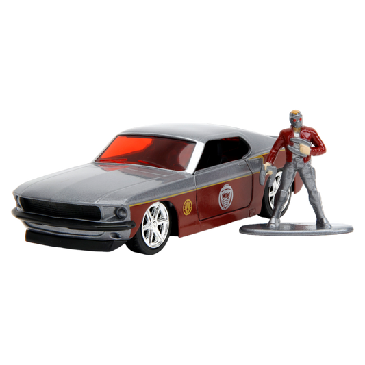 Ford Mustang Star Lord collectible with red die-cast body