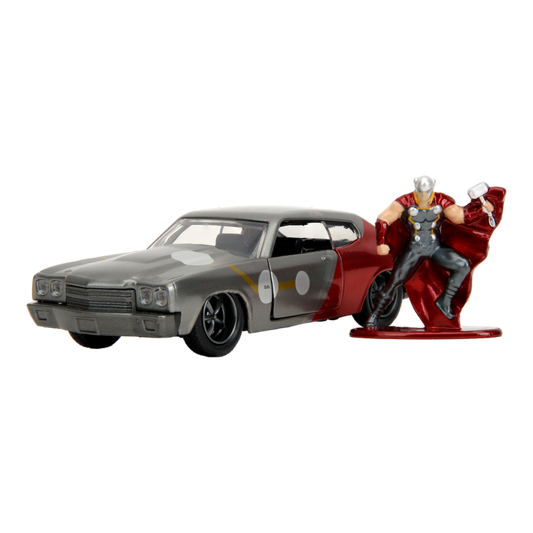 Chevy Chevelle SS with Thor diecast and figure display