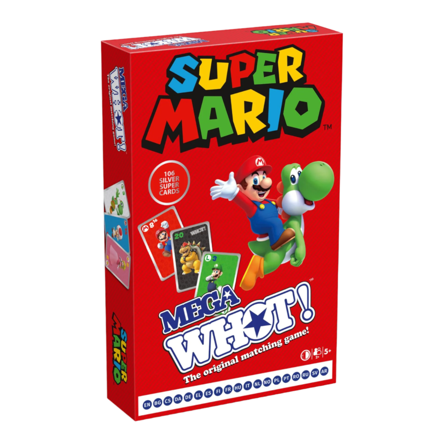 Super Mario card game with characters and WHOT! cards