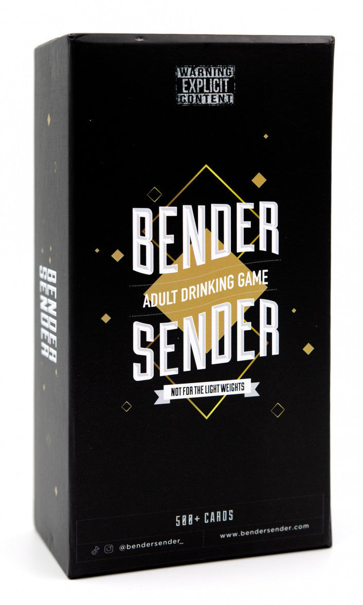 Bender Sender fun drinking card game for adults party use