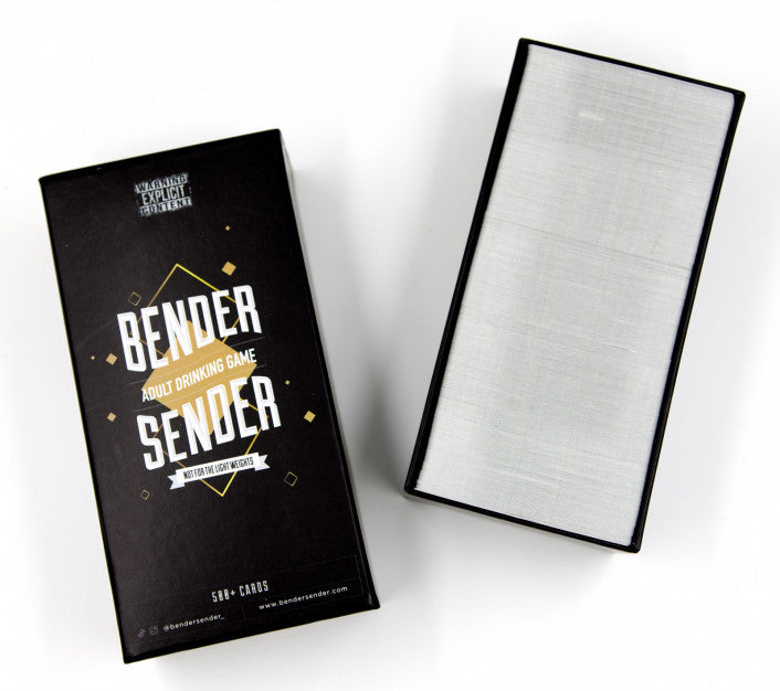 Bender Sender fun drinking card game for adults party use
