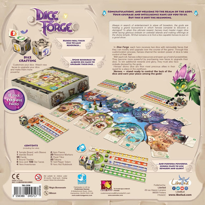Dice Forge board game fantasy mythology dice crafting