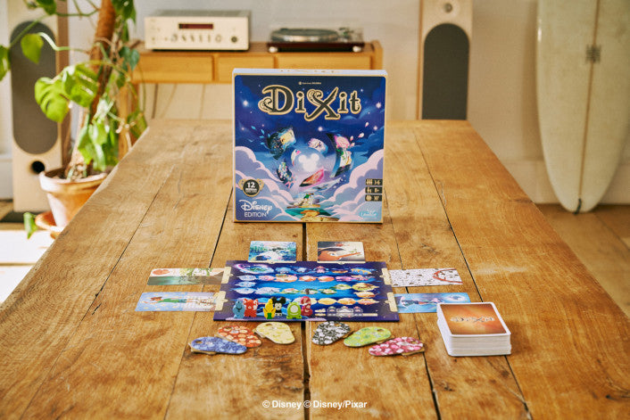Dixit Disney Edition board game box with character cards