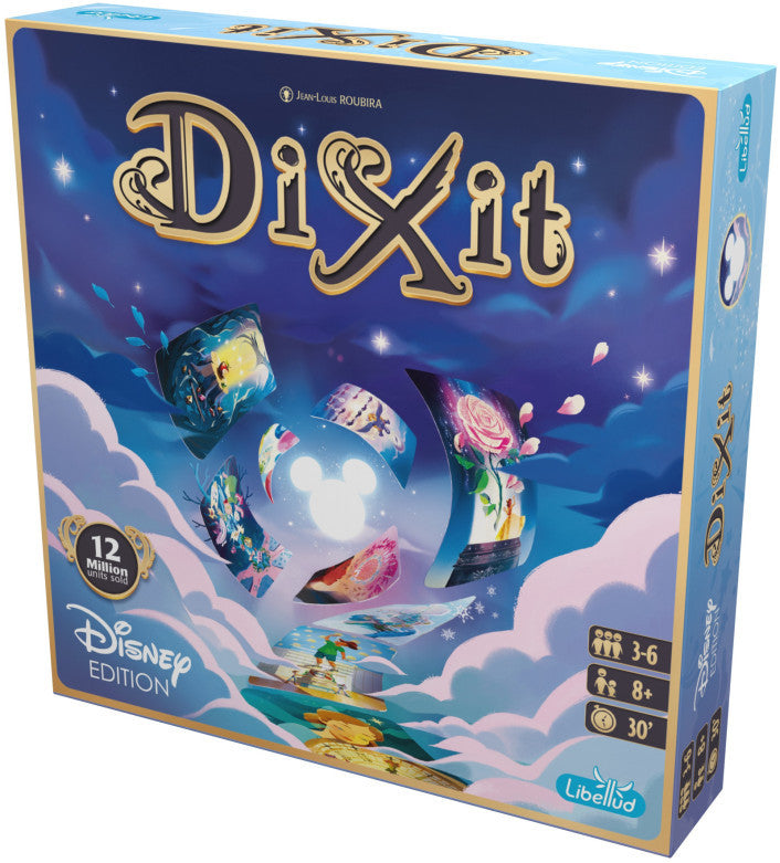 Dixit Disney Edition board game box with character cards