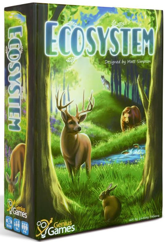 Ecosystem card game with grid layout and animal cards