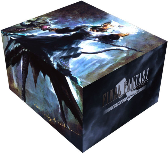 inal Fantasy TCG Dissidia Set with storage box and cards