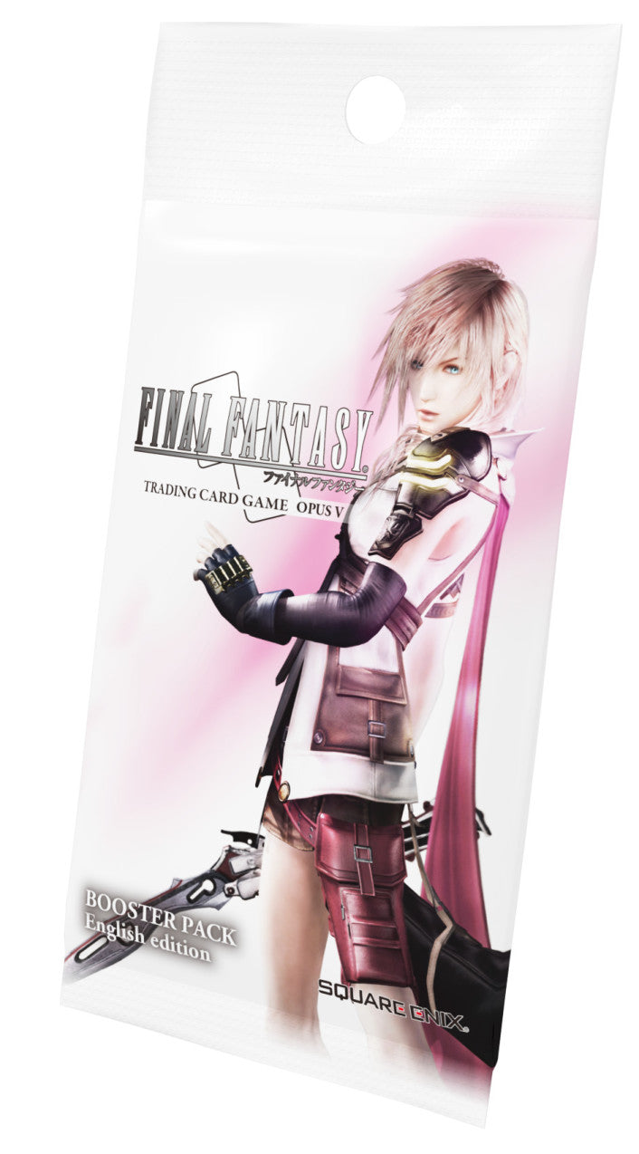 Final Fantasy TCG Opus V booster pack with 12 cards