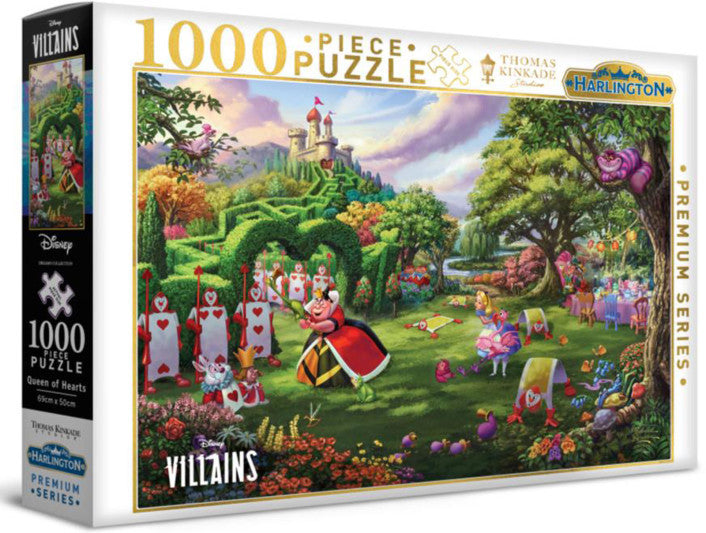 Thomas Kinkade Disney Queen of Hearts 1000 puzzle image