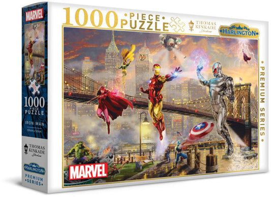 Iron Man 1000 piece Marvel puzzle by Thomas Kinkade