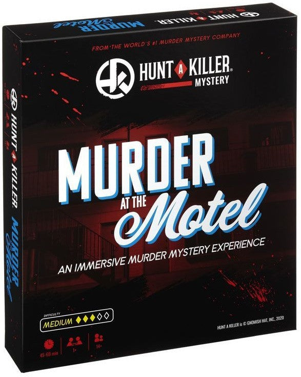 Hunt A Killer murder mystery board game set on table