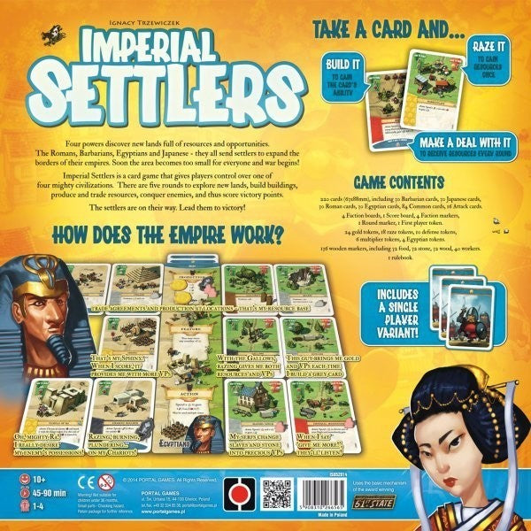 Imperial Settlers board game empire building strategy