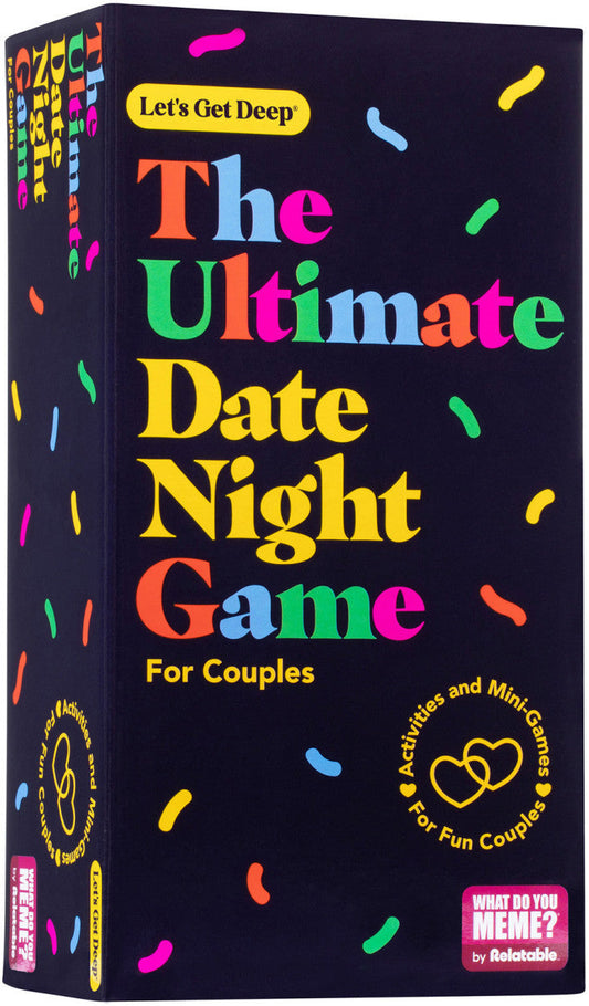 Date night game with cards and spinner for couples