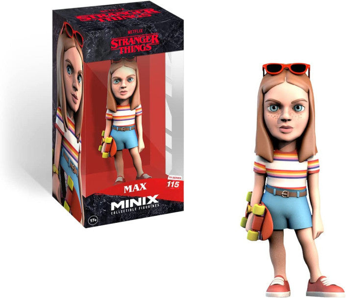 Stranger Things Max collectible action figure on display