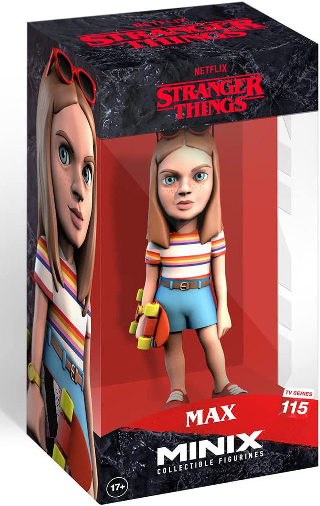 Stranger Things Max collectible action figure on display