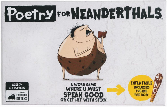 Poetry for Neanderthals family word guessing game