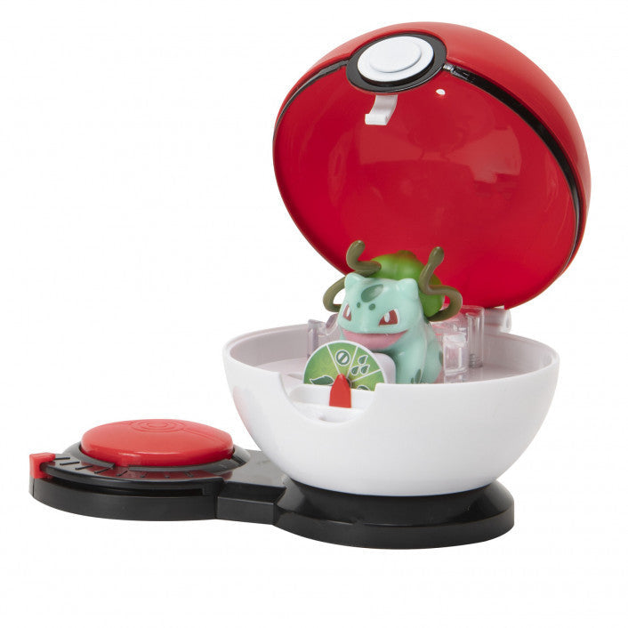 Pokemon toys battle game with Bulbasaur and Pikachu figures