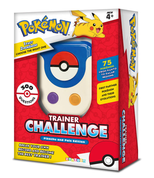 Pokemon Trainer Challenge game with collectible toys