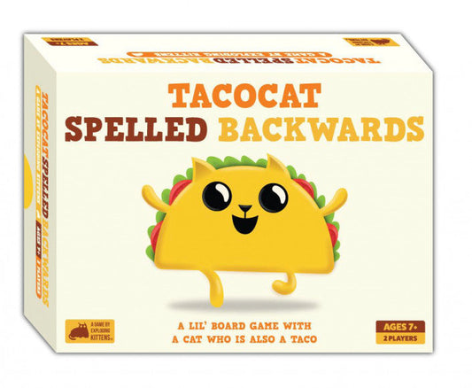 Tacocat Spelled Backwards portable strategy board game