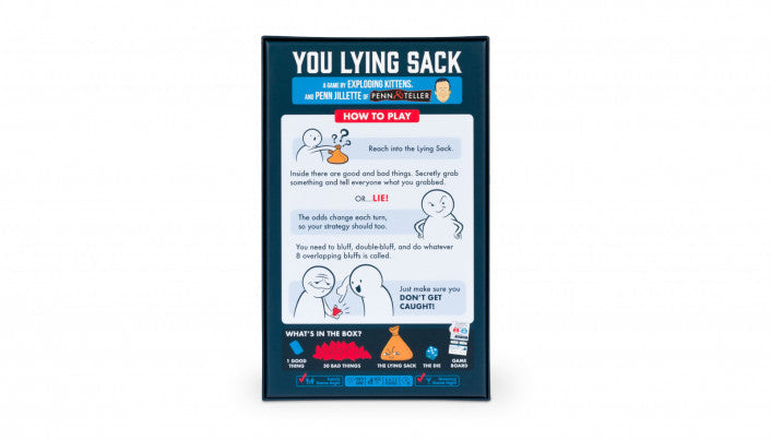 You Lying Sack fantasy board game party play set