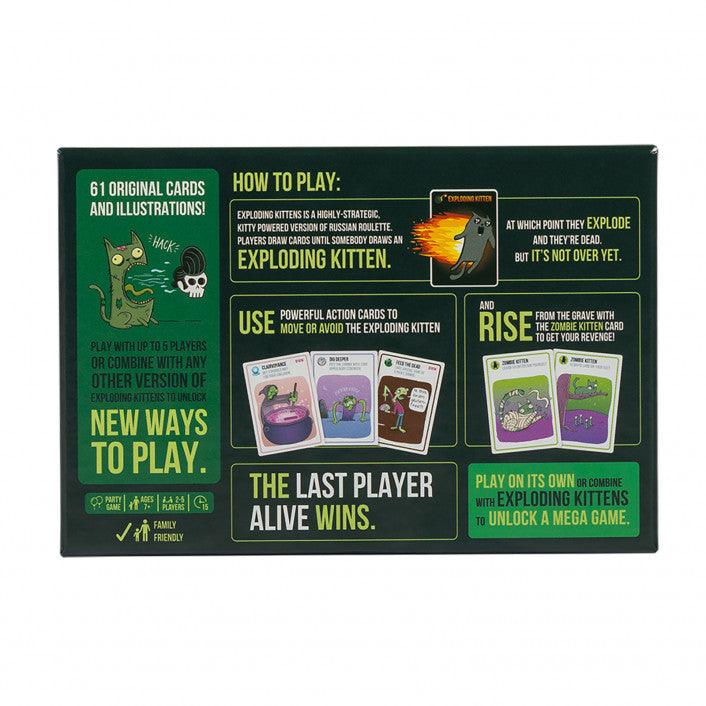 Zombie Kittens Exploding Kittens expansion card game